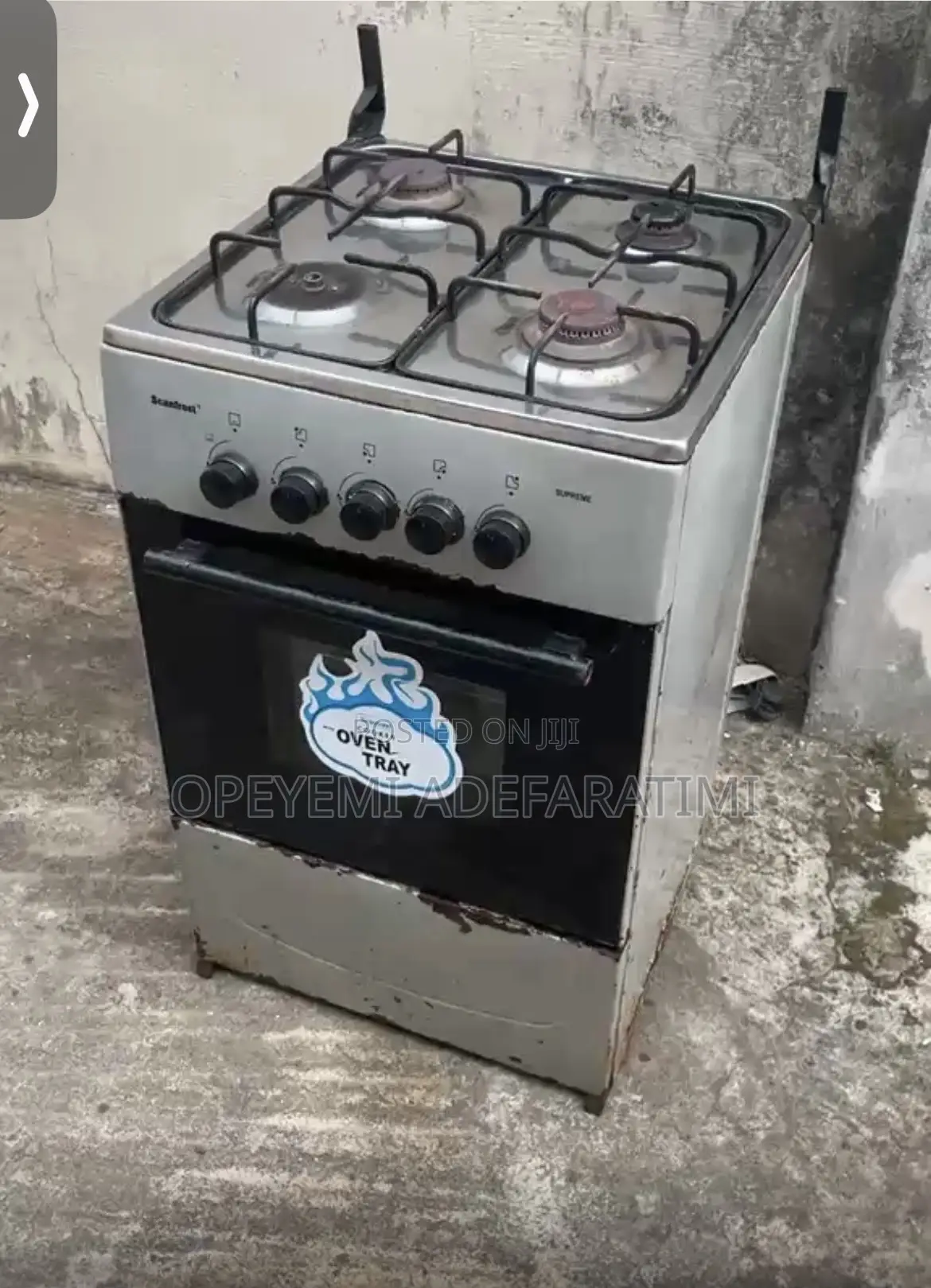 Used Scanfrost Gas Cooker