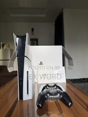 Open Box Ps 5 Slim Disc Version With Two Gamepads and Ps Plus Account