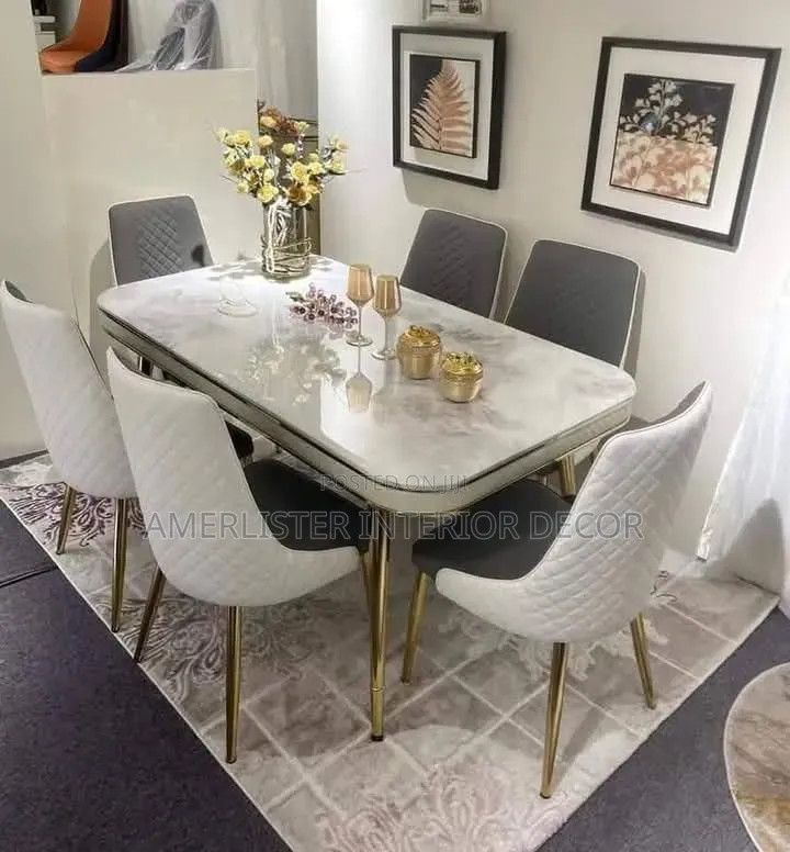 Marble Top Dining Set