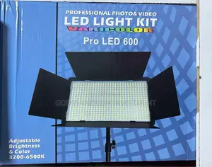 Pro Led 600 Studio, Stage Light and X2 Battery With Stand