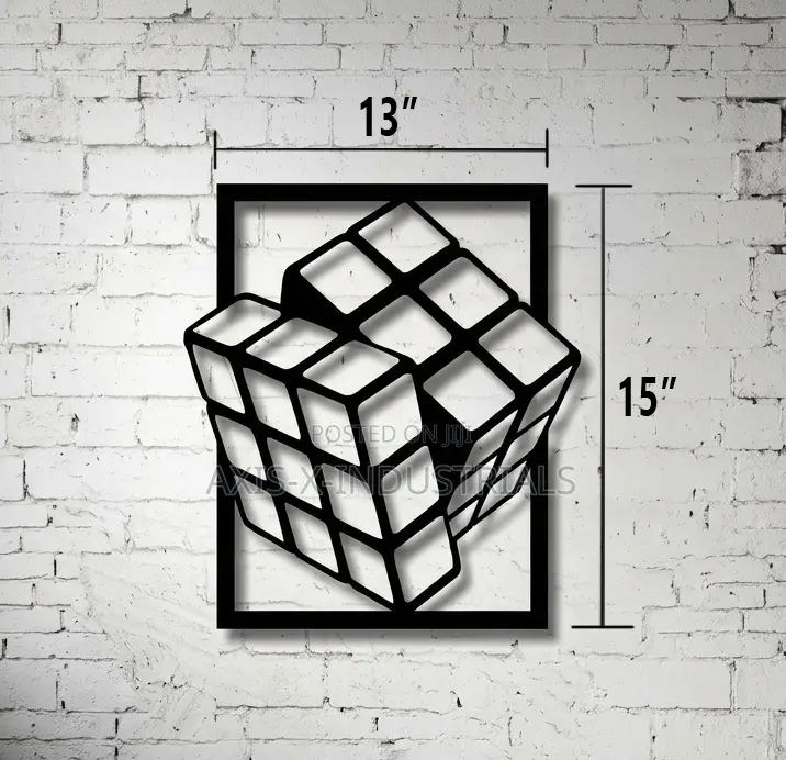 Rubix Cube_3d Wall Art