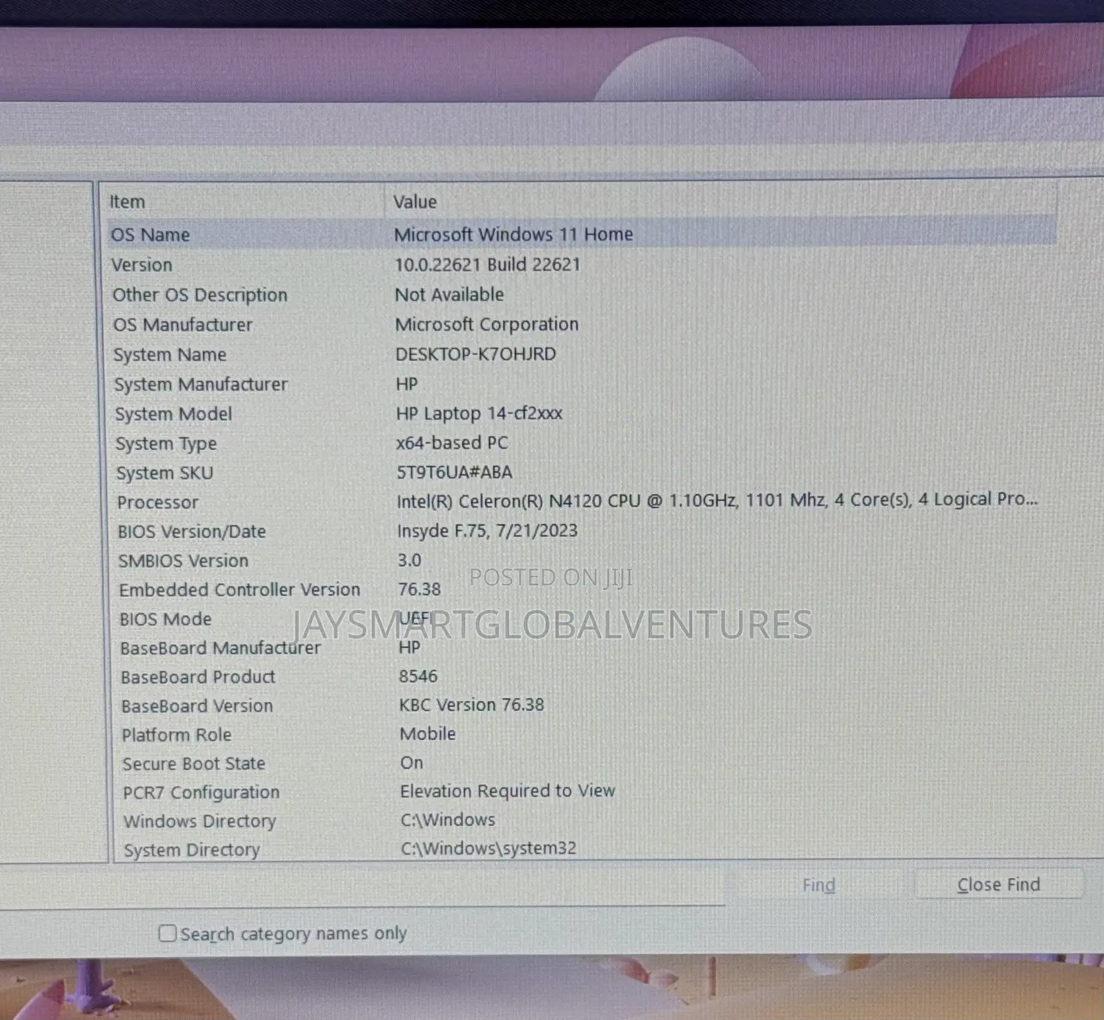 Laptop HP 14S 4GB Intel Celeron SSD 60GB
