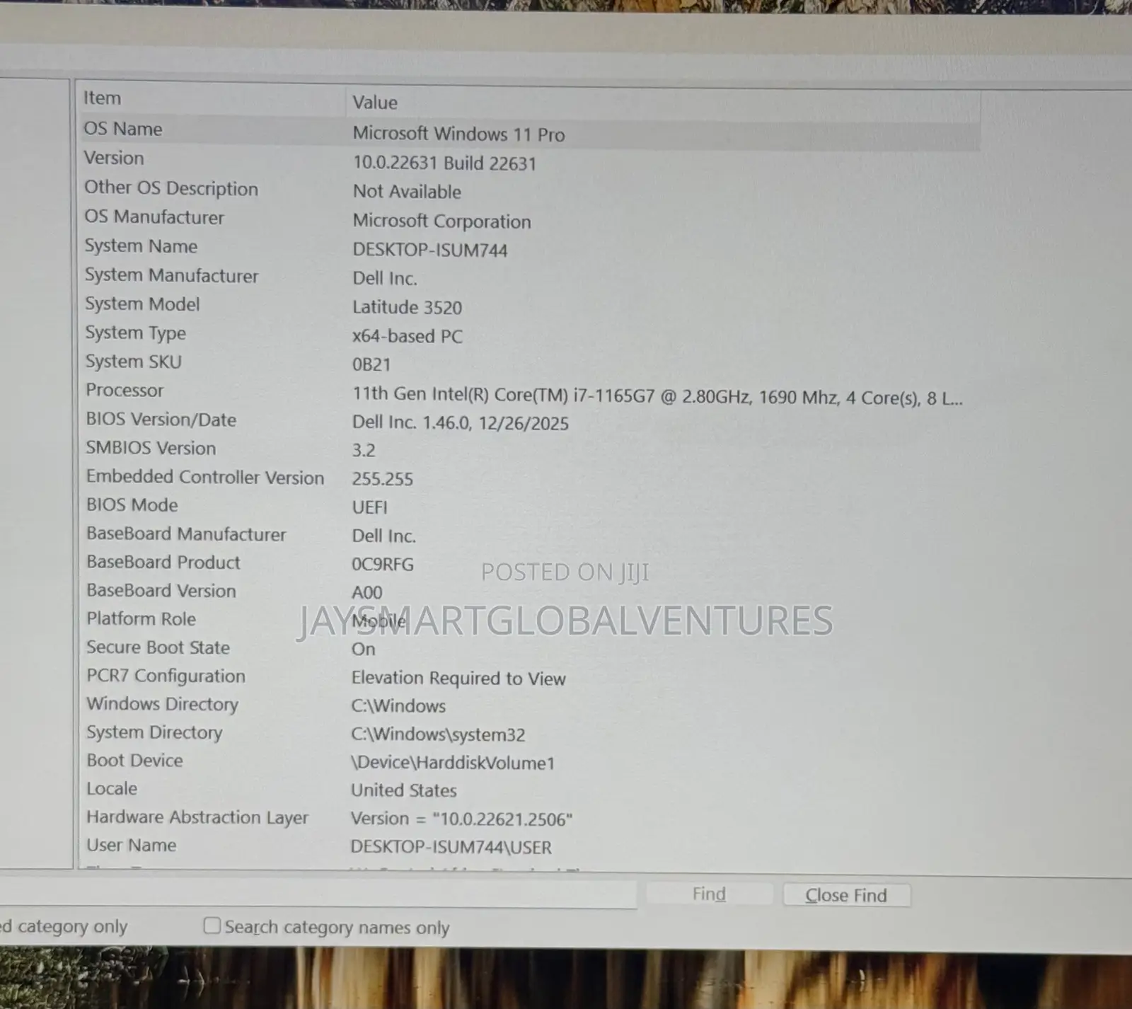 Laptop Dell Latitude 3520 16GB Intel Core i7 SSD 512GB