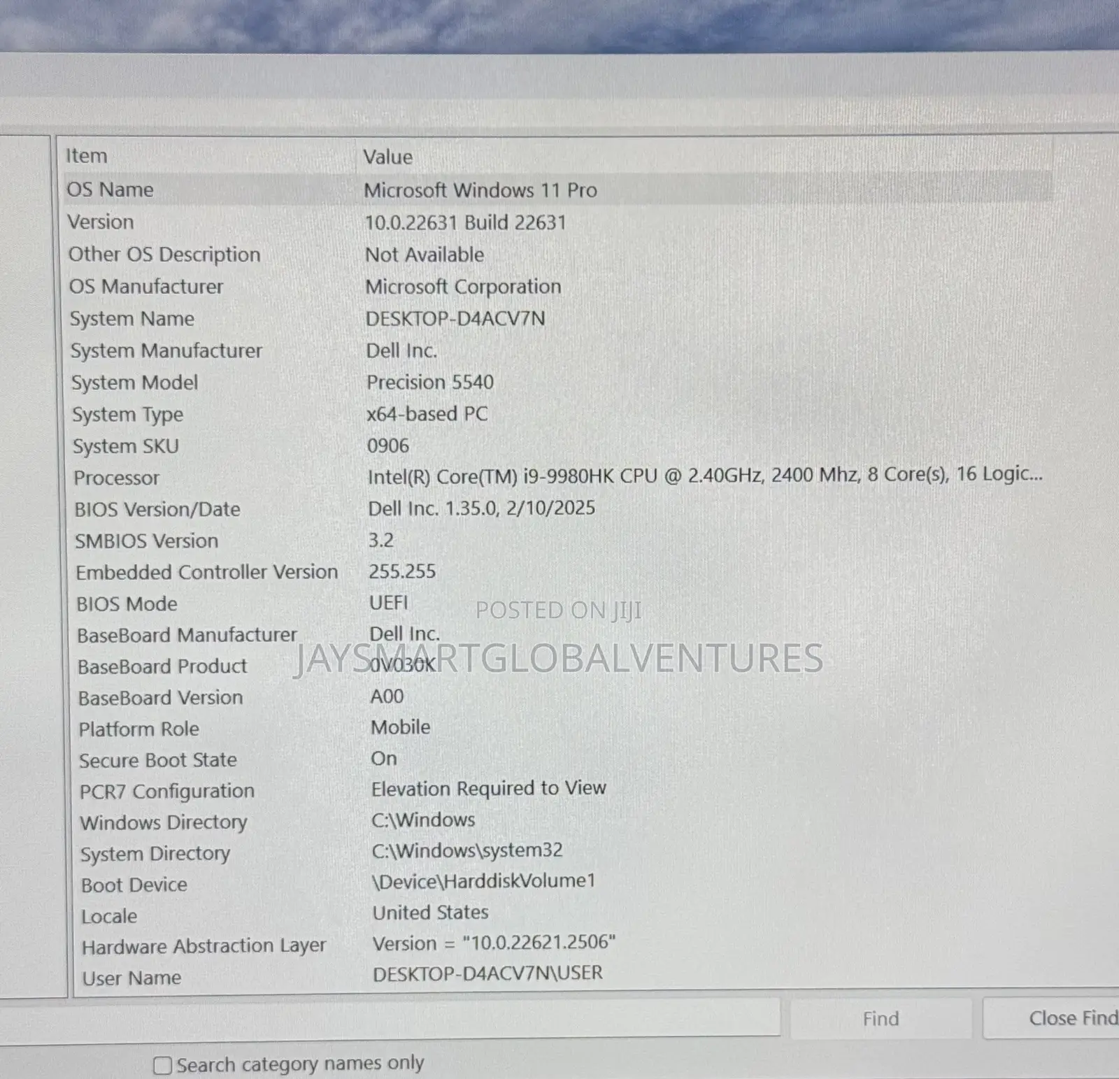 Laptop Dell Precision 15 5540 16GB Intel Core i9 SSD 512GB