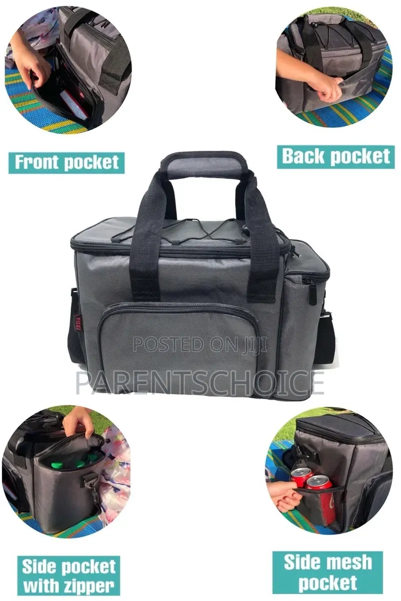 Insulated Lunch Cooler Bag- 15.5l + 3.7l Side Pack