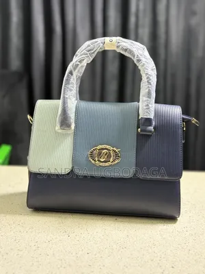 Elegant Color-Block Structured Handbag
