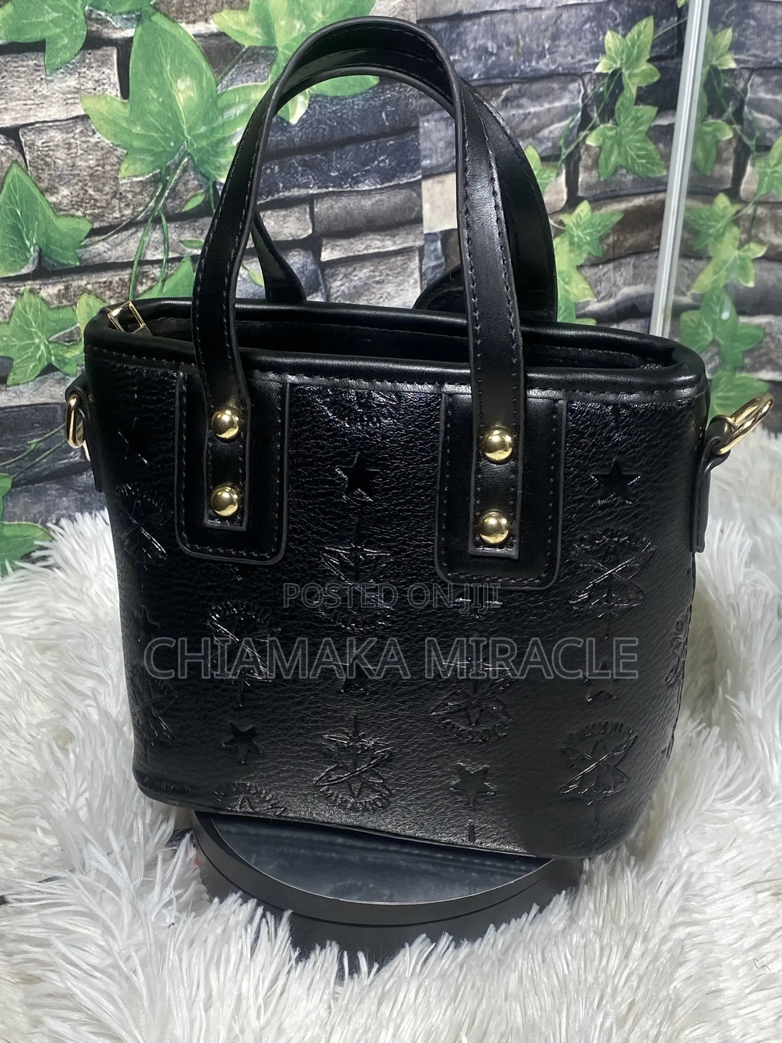 Pink/ Coffee Brown/ Black Stylish Bag