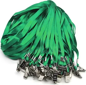 100 Pieces Lanyards for Office/ Conference/ School Id Badge Holder