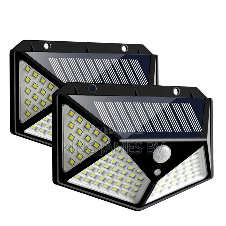 Powerful Solar 100 Led Wall Light – Smart Motion Detection