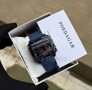 Poedagar Rubber Waterproof Wristwatch