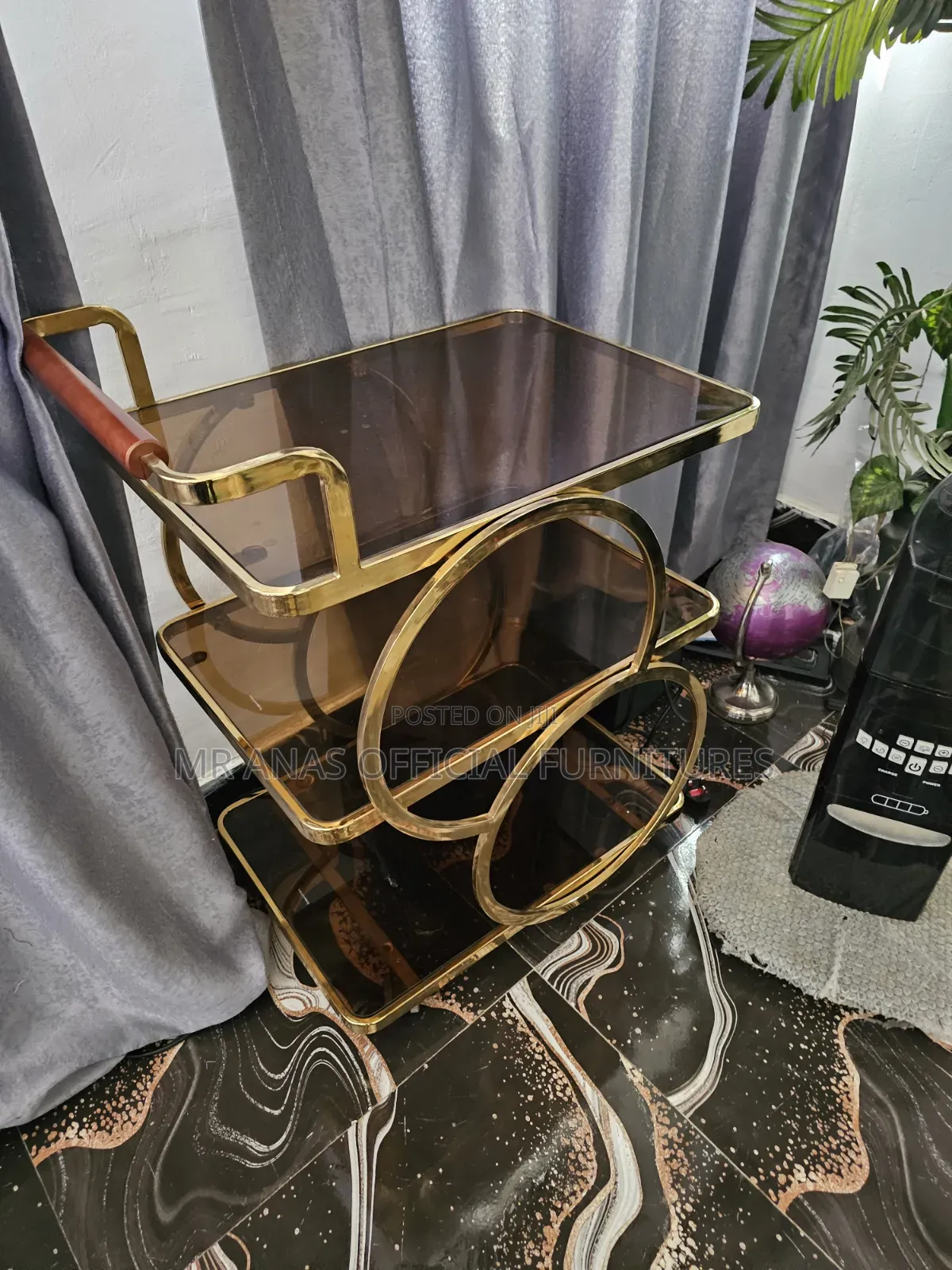 Gold Table Trolley