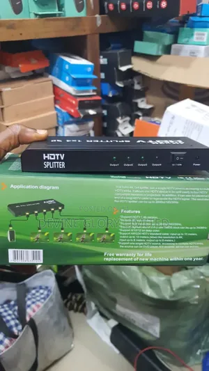 Hdmi Splitter 1 Input 4 Outputs 3d Video Distributor