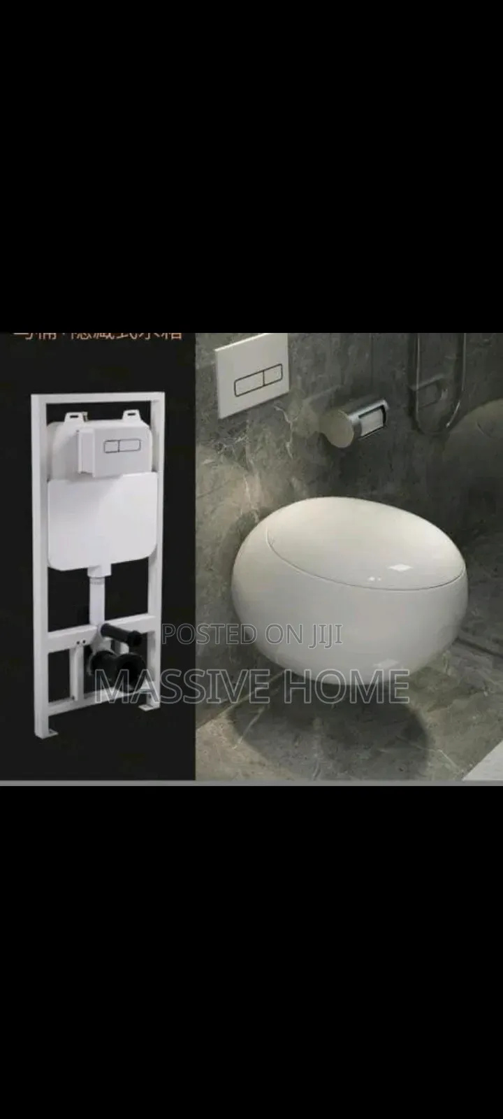 White Concealed Wc Egg Shape