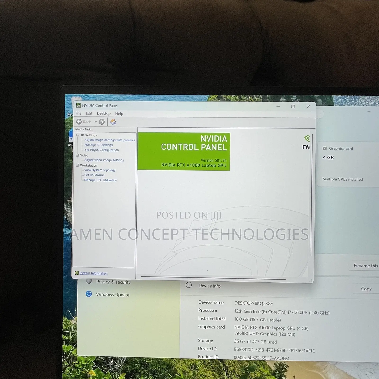 Laptop Dell Precision 5570 32GB Intel Core i7 SSD 512GB