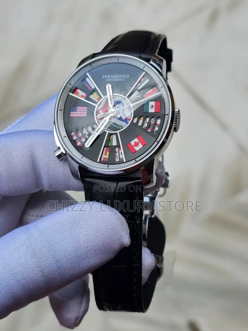 Hanboro Authentic Quality Luxury Men Automatic Engine Wristwatch