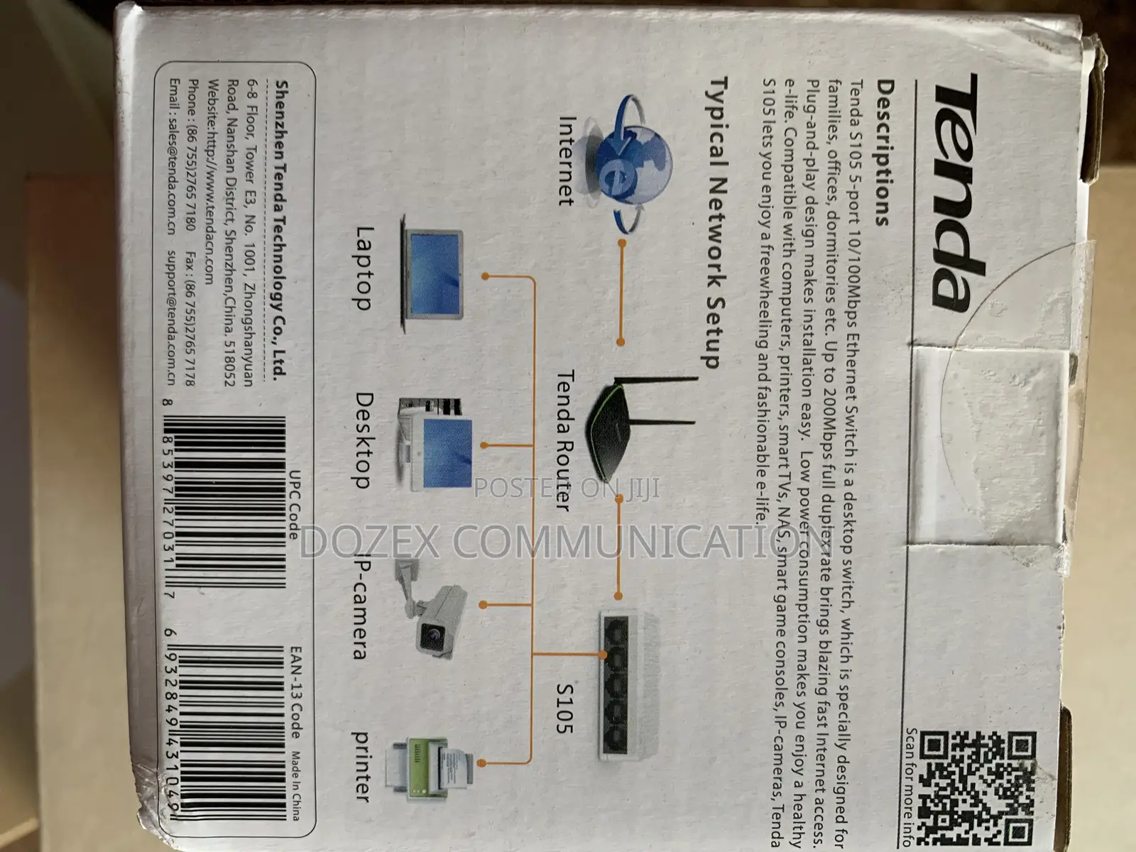 Tenda S105 5port 10/100mbps Desktop Switch