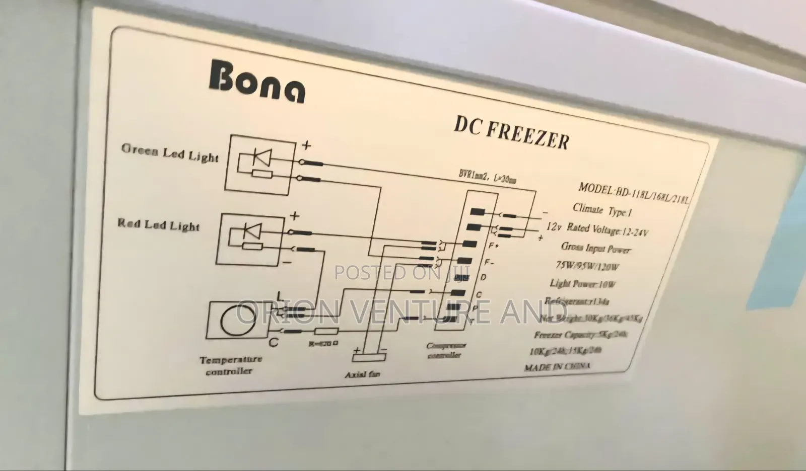 218l Bona Solar Dc Freezer