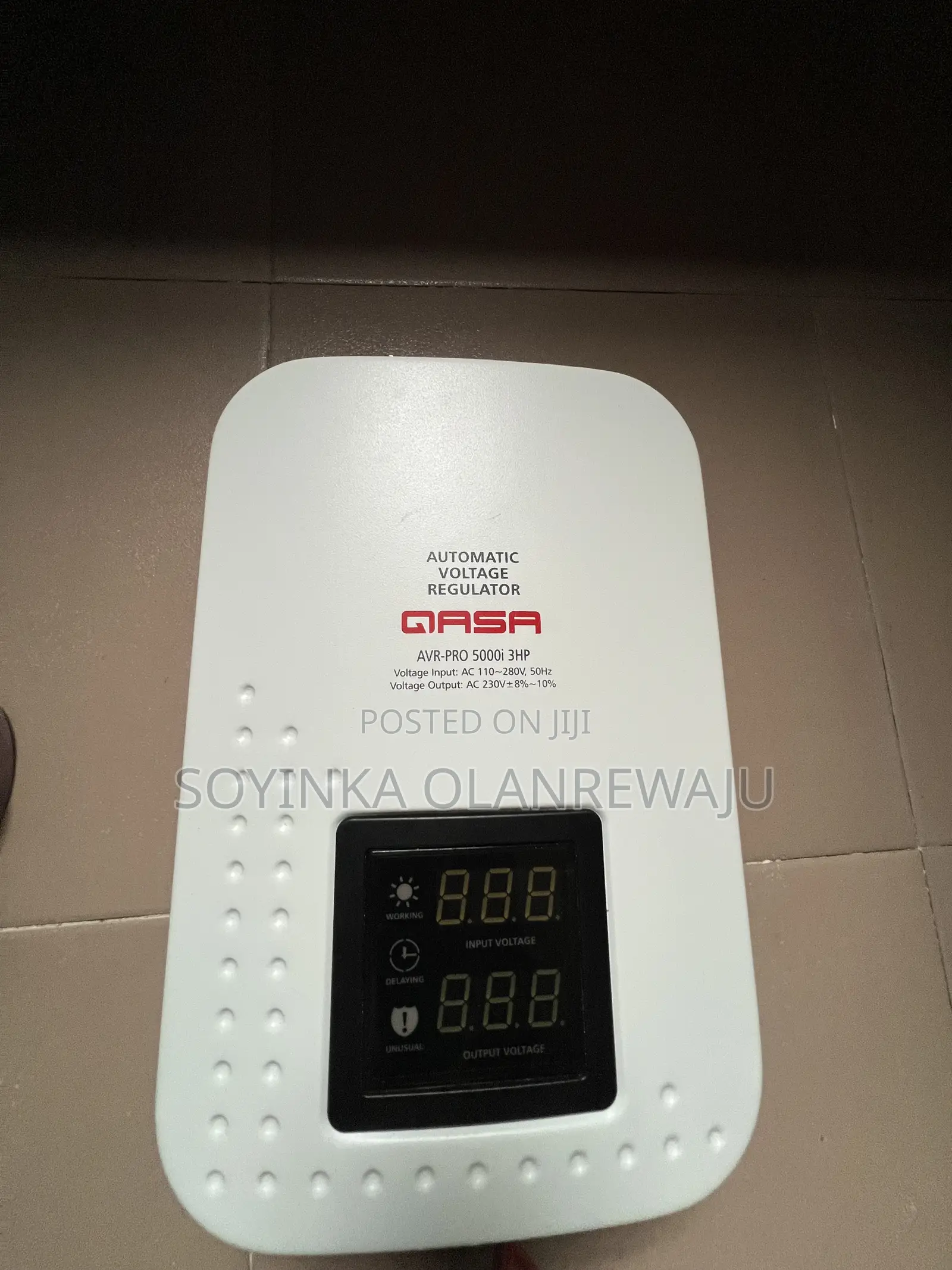 Qasa Automatic Voltage Regulator (5000i 3hp)