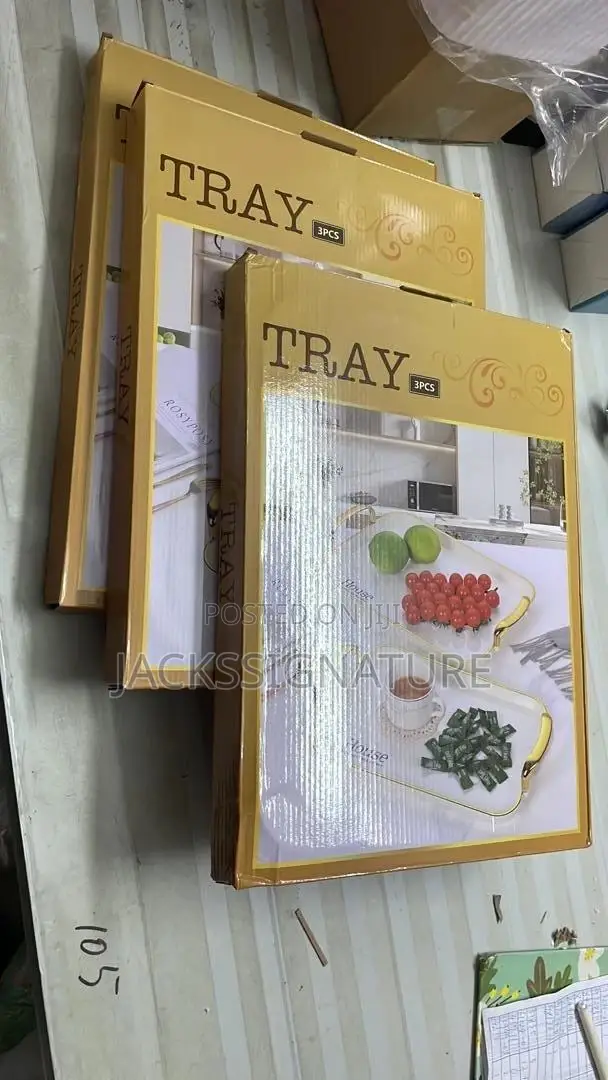 Classic 3in1 Acrylic Luxury Tray Set