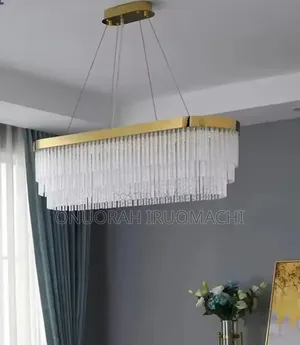 Gold Oval Crystal Chandelier - Modern Led Pendant Light