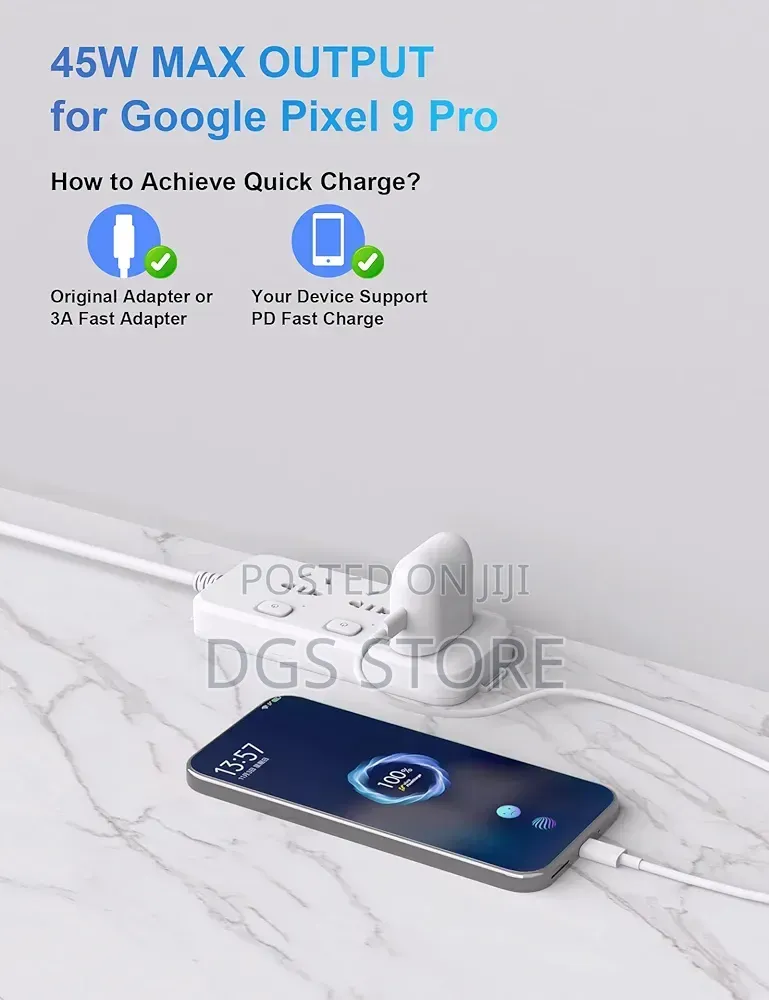 Original Google Pixel 45w Cable Usb C to Usb C