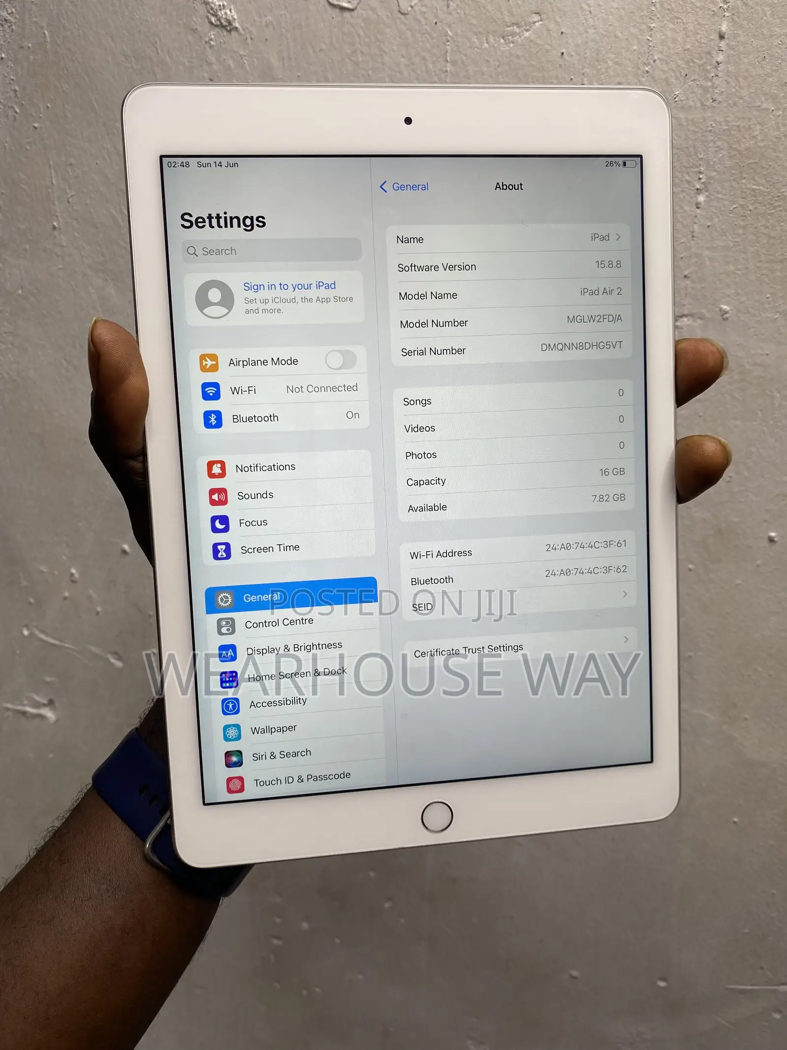 Apple iPad Air 2 16 GB Gray