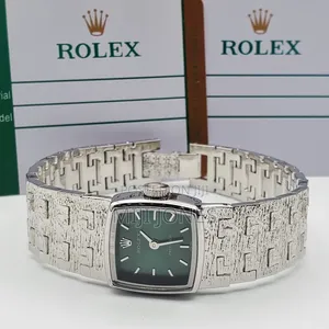 Replica Rolex Female Watch Silver Chain Strap - Quartz