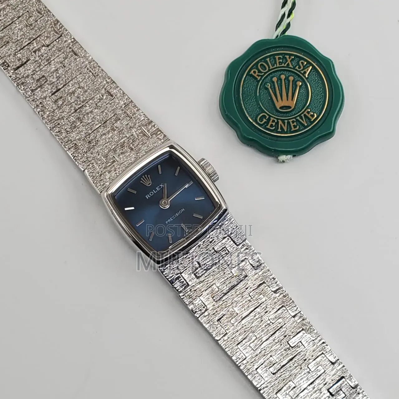 Replica Rolex Female Watch Silver Chain Strap - Quartz