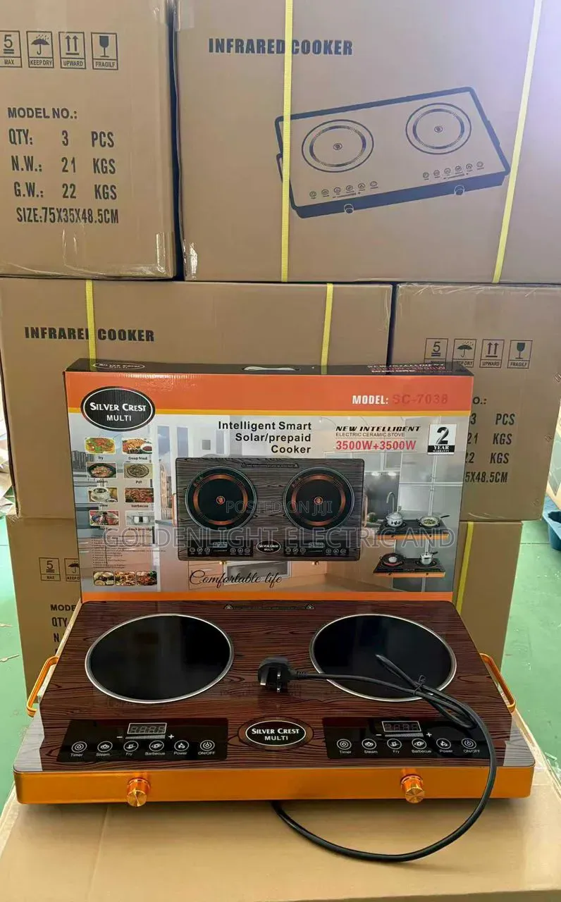 Silver Crest Sc-7038 Double Burner Infrared Cooker