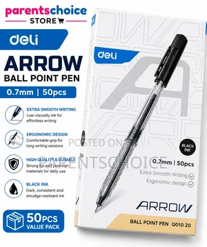 Deli Arrow Ball Point Pen (50 Pieces Pack)