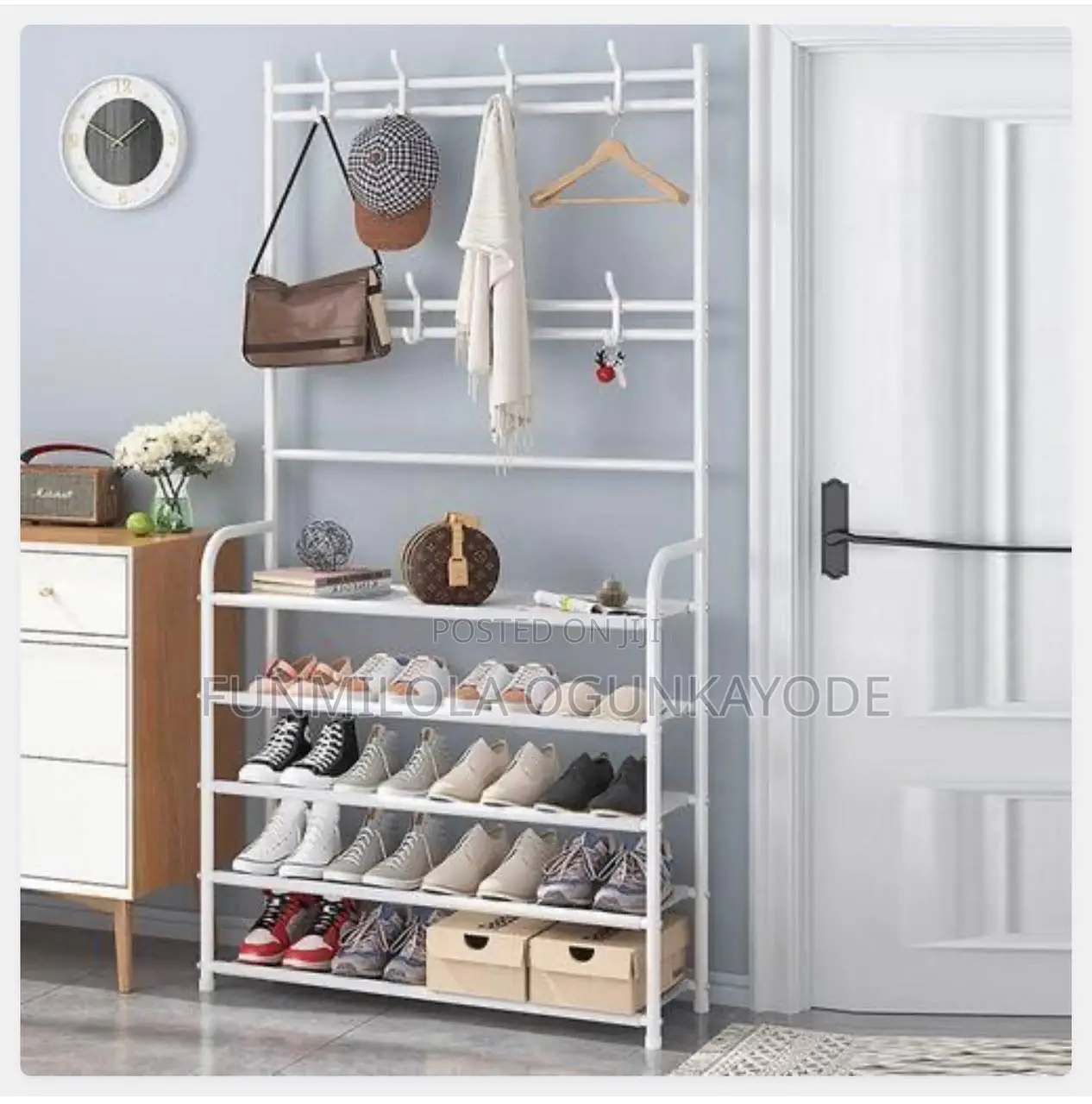 Shoe Rack With Bag/Hat Hanger