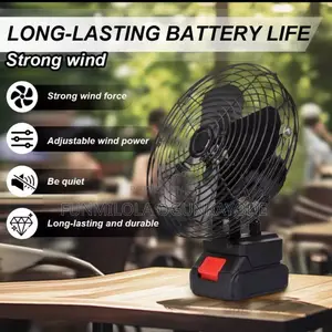 Lithium Electric Fan With Two Battery