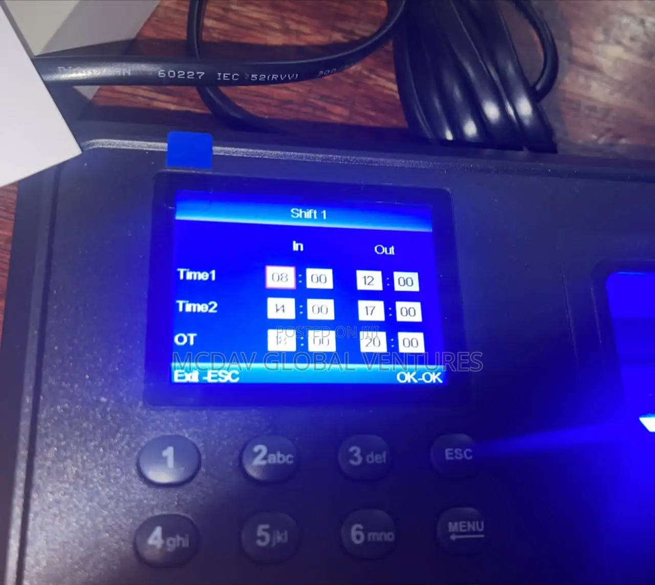 Time & Attendance Fingerprint Machine