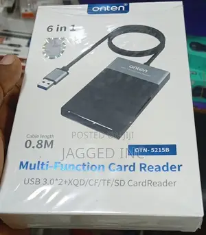 Ont-5215b 6 in 1 Multi-Function Dual Usb 3.0 + XQD + Cf + Tf + Sd Card