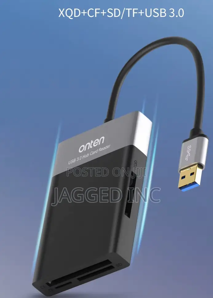 Ont-5215b 6 in 1 Multi-Function Dual Usb 3.0 + XQD + Cf + Tf + Sd Card