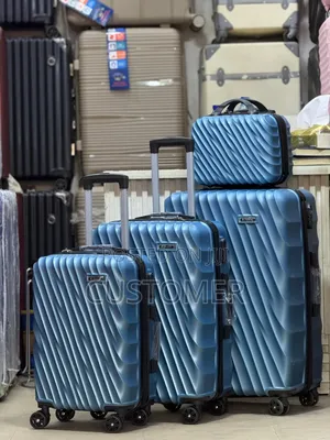 Brand New Travel Luggage Box With Wheels And Lock - 4 In 1