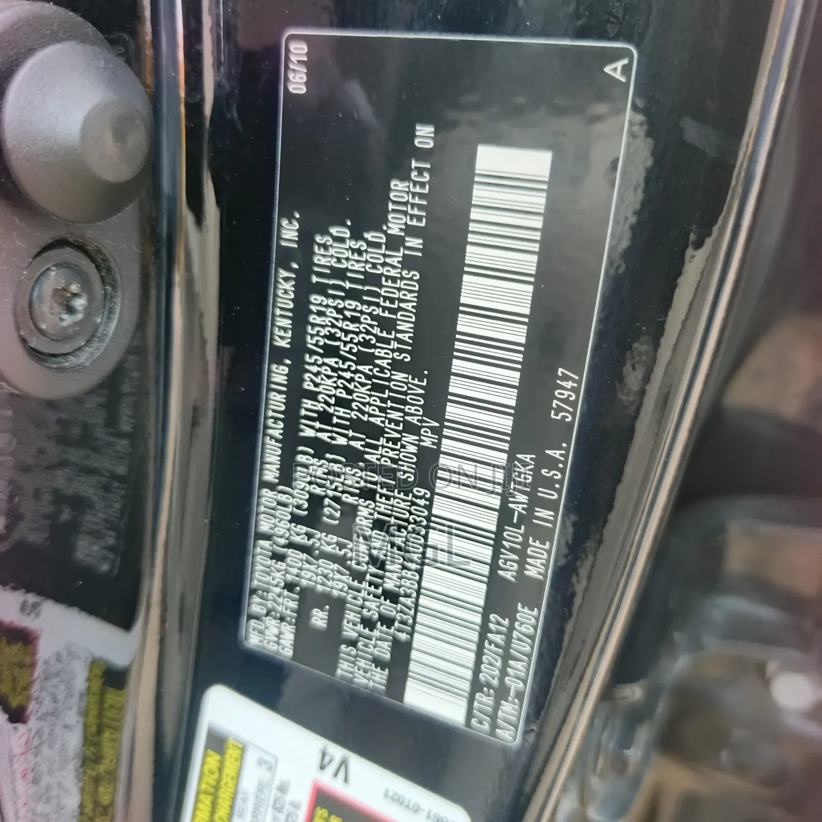 Toyota Venza 2010 Black