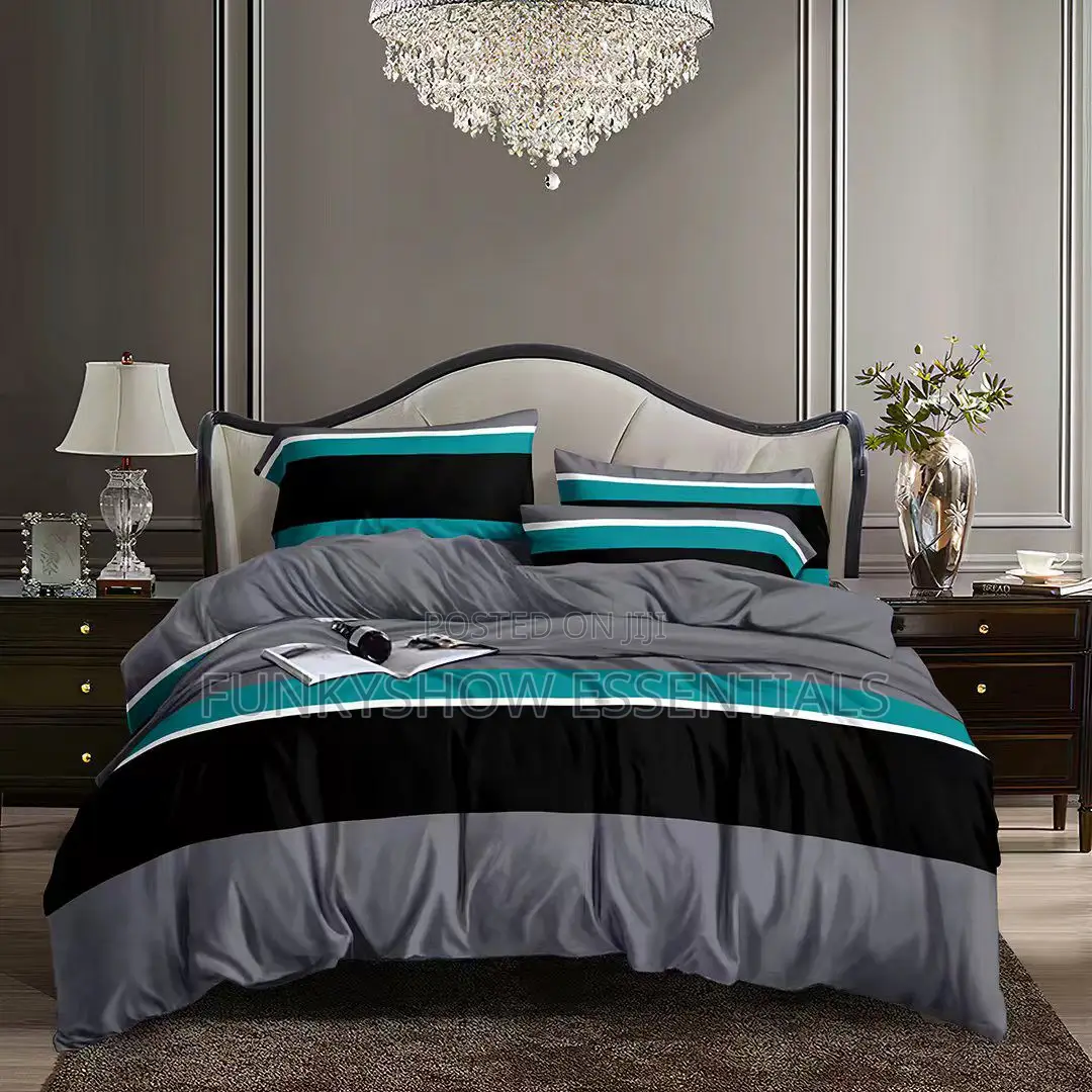 Luxury Cotton Bedsheet 4x6 With 2 Pillowcase