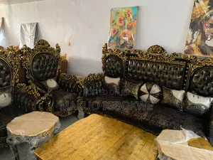 Luxury Royal Egyptian Sofa With Fabrics Material