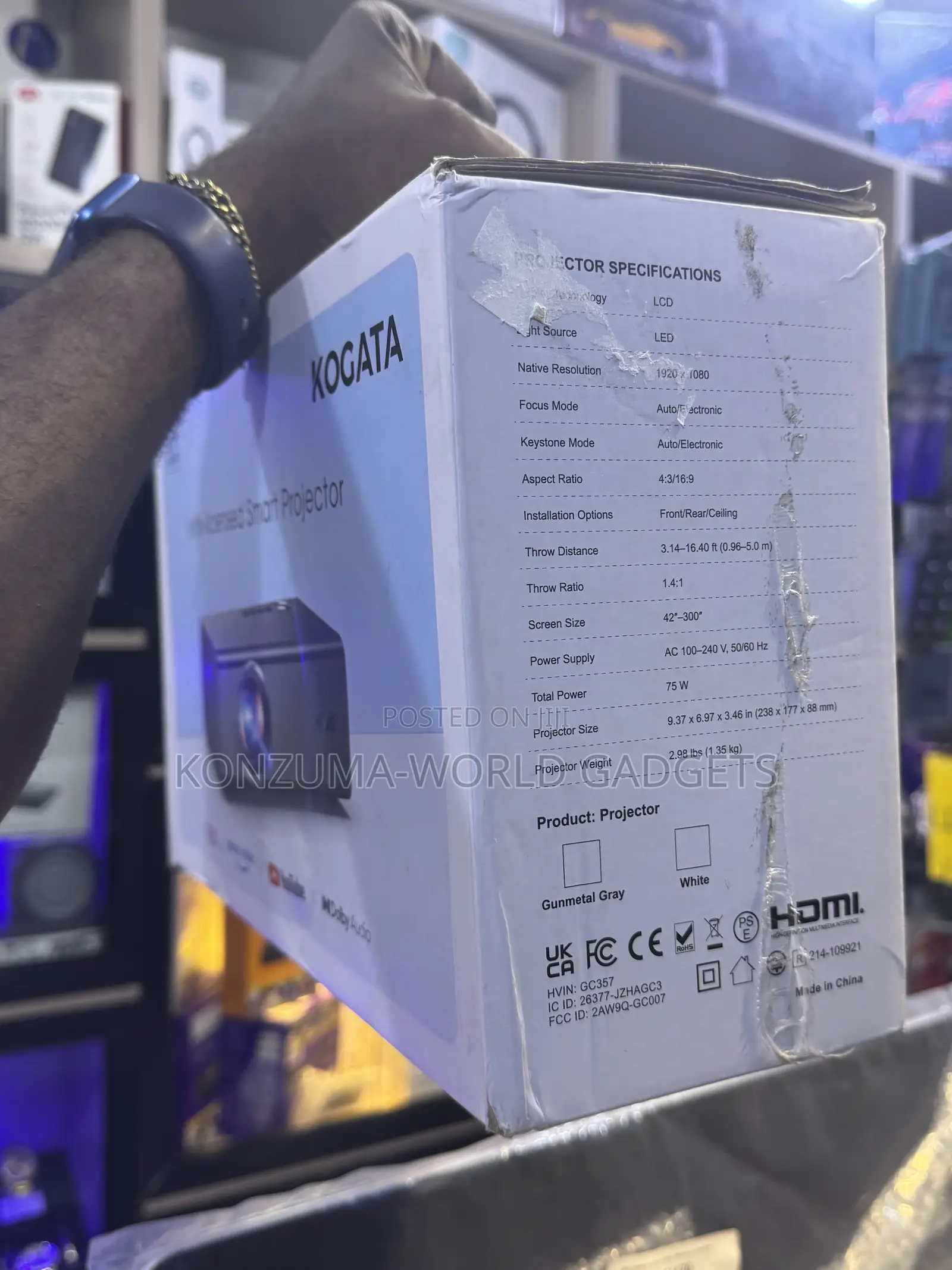 Kogata Gc357 Netflix-Licensed Smart Projector