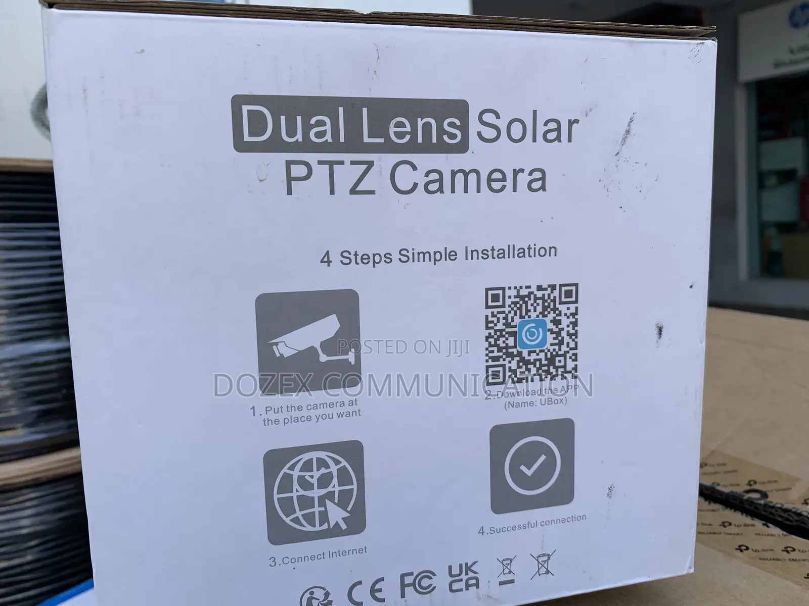 Ubox Solar Dual Lens Ptz Camera 4g