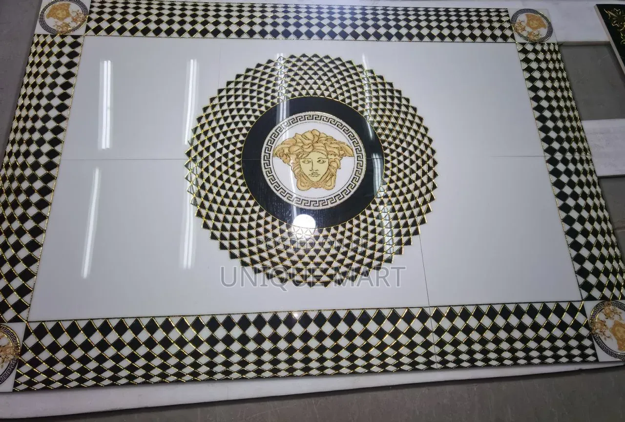 Quality Floor Tiles Center Decor Set, Versace Design. By 6sets