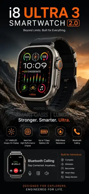 I8 Ultra 3 Smartwatch + Bluetooth Earbuds Set