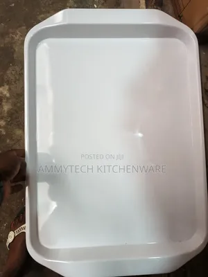 High Quality and Heavy Melamine Serving Plain White Tray