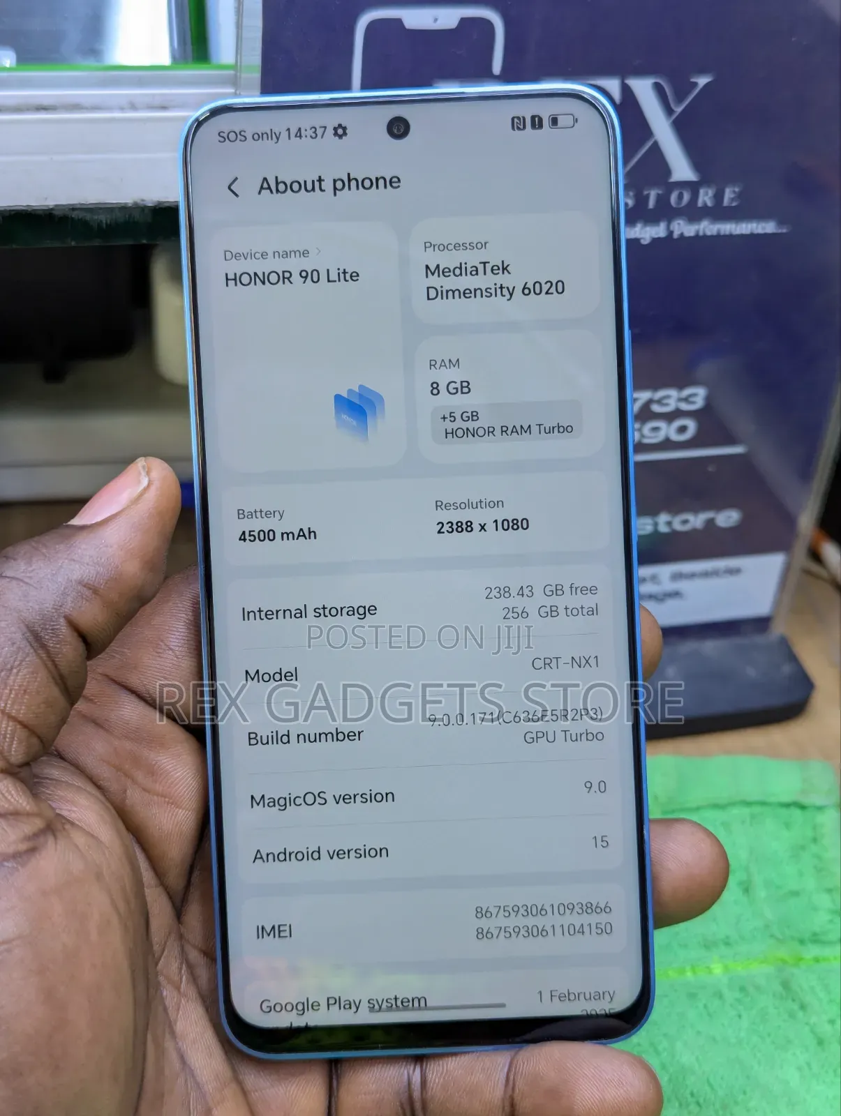Honor 90 Lite 256 GB Blue