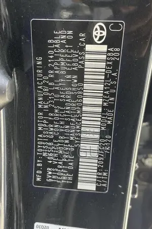 Toyota Corolla XSE 2021 Black