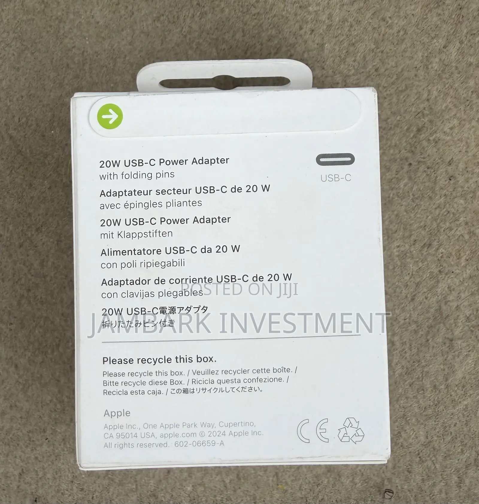 Apple 20w Adapter - White
