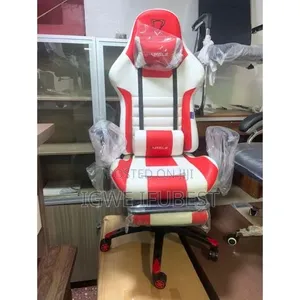 Ergonomic High-Back With Adjustable Armrests (Red White)