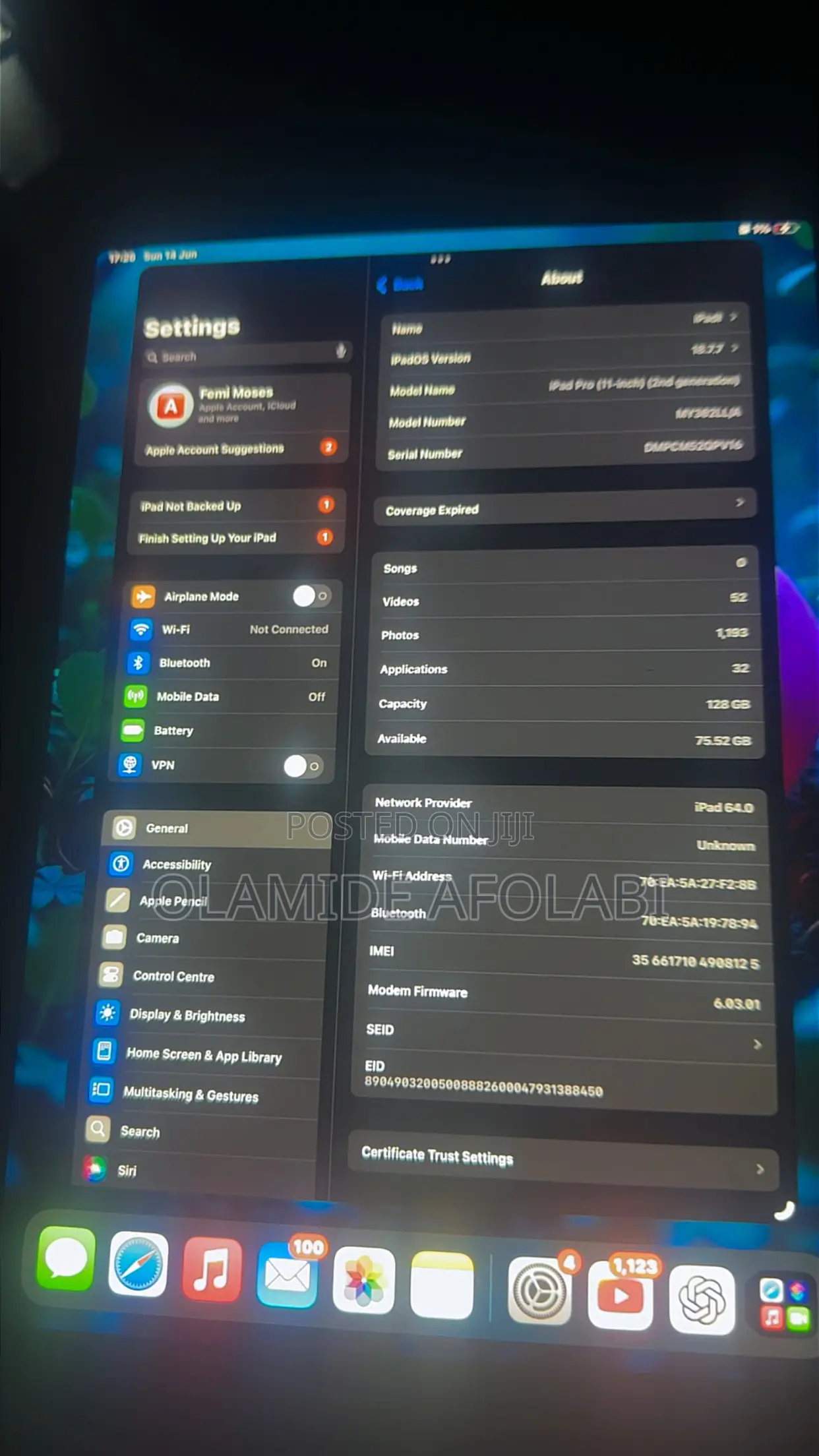Apple iPad Pro 128 GB Silver