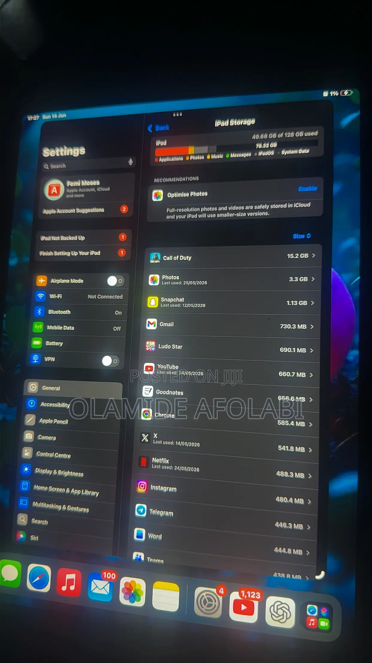 Apple iPad Pro 128 GB Silver